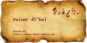 Veiner Ábel névjegykártya